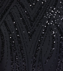 Kailey Lace-Up Mermaid Sequin Beaded Formal Dress