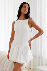 Dainty Style Mini Dress White