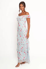 Irelynn Maxi Dress - Blue Floral