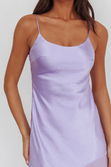 Gilded Dream Chiffon Hem Maxi Dress Lilac