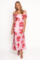 Esther Midi Dress - Pink