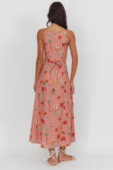 No Ordinary Girl Tied Back Maxi Dress Mermaid Blush