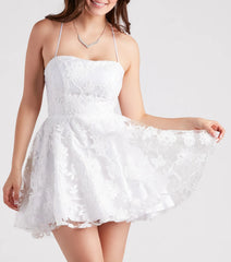 Joanna Sequin Lace Party Dress
