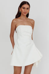 Minnesota Strapless Mini Dress White