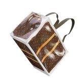 GroceryBags TITA ELVIE duffle GroceryBag, brown canvas, large