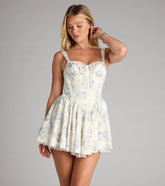 Through The Meadow Floral Corset Dress