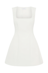 Lysandre Crepe Mini Dress - Ivory
