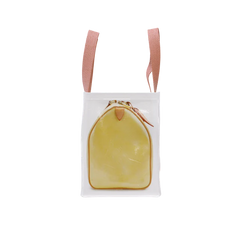 TITA ELVIE duffle Grocery Bag, yellow canvas, large