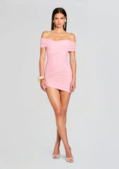 Deniz Mesh Mini Dress