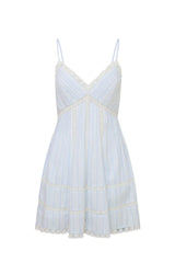 Docila Cotton Striped Dress - VINTAGE VOYAGE