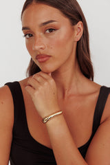 Jamaica Curvilinear Cuff Gold