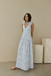 Pretty Smile Maxi Dress Blue
