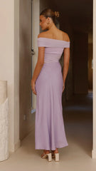 Daena Off Shoulder Maxi Dress - Lilac