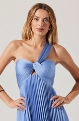 Rasya Pleated Maxi Dress