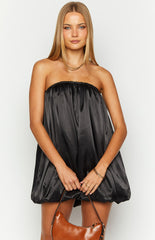 Miki Black Strapless Mini Dress