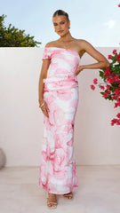 Coda Maxi Dress - Pink Floral