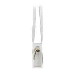 GroceryBags Creative imitation platinum bag printed woven bag cobalt white small fitness leisure bag