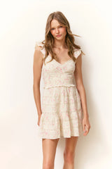 Finny Cotton Luna Rosa Fleur Mini Dress
