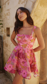 Malika Mini Dress - Pink