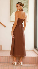 Caden Maxi Dress - Chocolate