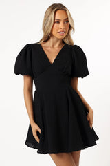 Max Short Sleeve Mini Dress - Black