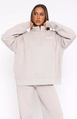 Offstage Zip Front Sweater Moon