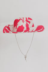 Tucson Cowboy Hat Cow Print Pink