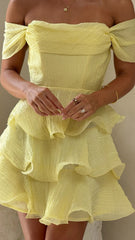Lanelle Mini Dress - Yellow
