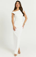 Genie Maxi Dress Off The Shoulder Dress in White