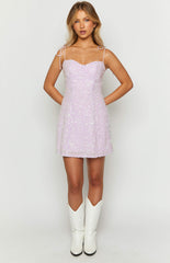 Penny Lane Purple Sequin Mini Dress