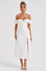 Courtney Midi Dress - Ivory