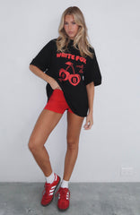 With Love In The Moment Oversized Tee Black