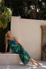 RUNAWAY THE LABEL Benito Maxi Dress Calista Green