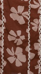 Carlia Midi Dress - Brown Daylillies