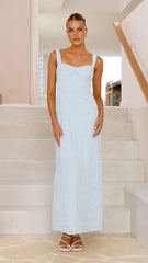 Gianna Maxi Dress - Blue Lace