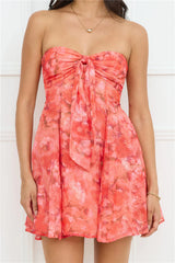 Luxe Lush Strapless Mini Dress Pink
