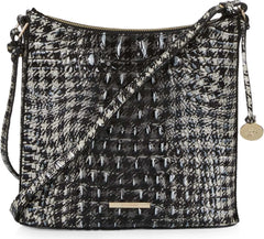 Katie Croc Embossed Leather Crossbody Bag Brahmin