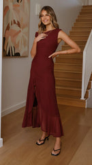 Sareiah Maxi Dress - Wine