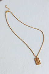 Ida Rope Chain Pendant Necklace Gold