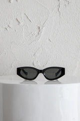 Janis Cat-eye Acetate Sunglasses Black