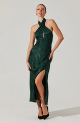 Marissa Halter Neck Midi Dress