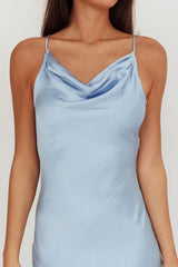 Noreen Cut-Out Back Maxi Dress Blue