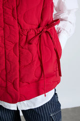 celeste gilet - chilli red