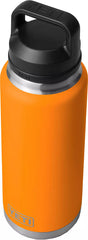 YETI 36 oz. Rambler Bottle with Chug Cap King Crab Orange
