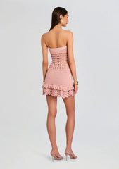Vali Crochet Pearl Embellished Dress