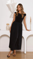 Immy Midi Dress - Black