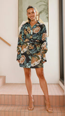 Annika Mini Dress - Noir