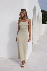 Sunny Daze Strapless Maxi Dress Pistachio