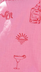 Bethani Mini Dress - Pink / Red Margarita