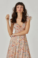 Primrose Floral Strappy Back Maxi Dress